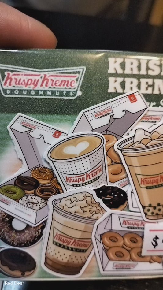 Fast Food sticker set 4 (Krispy Kreme)