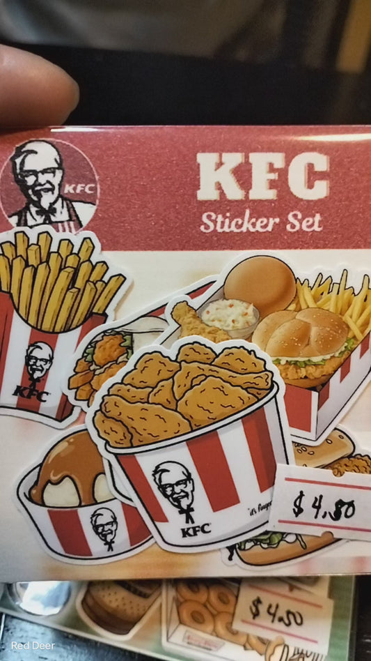 Fast Food sticker set 5 (KFC)