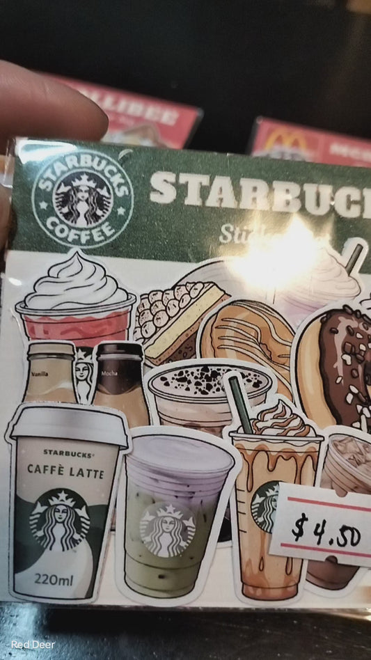 Fast food sticker set 3 (Starbucks)