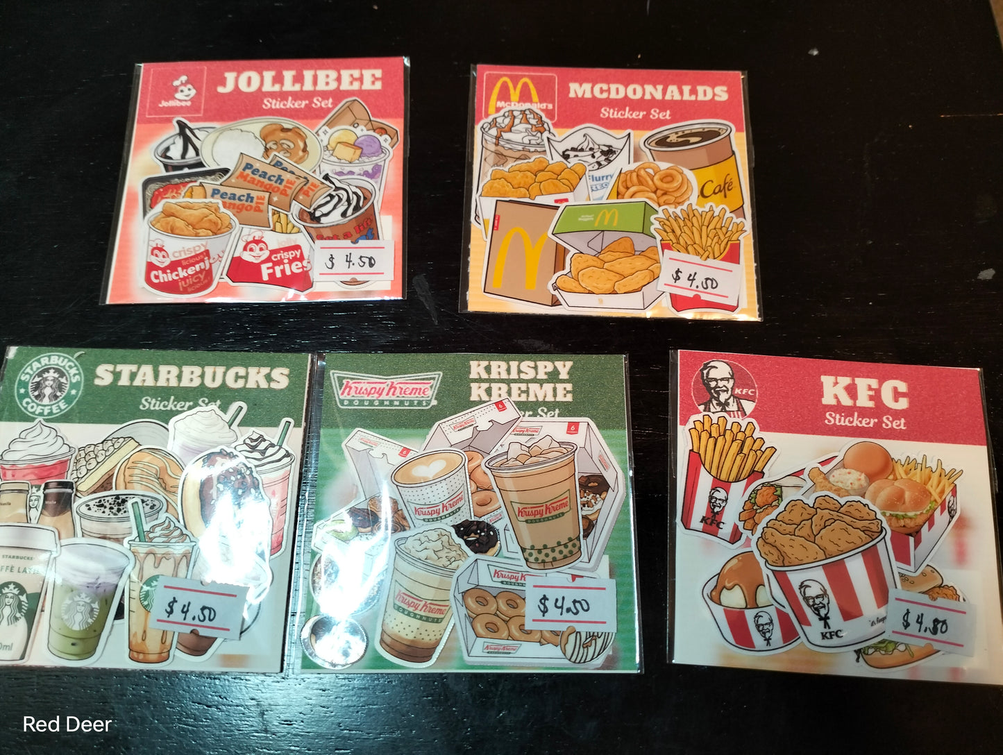 Fast Food sticker set 5 (KFC)