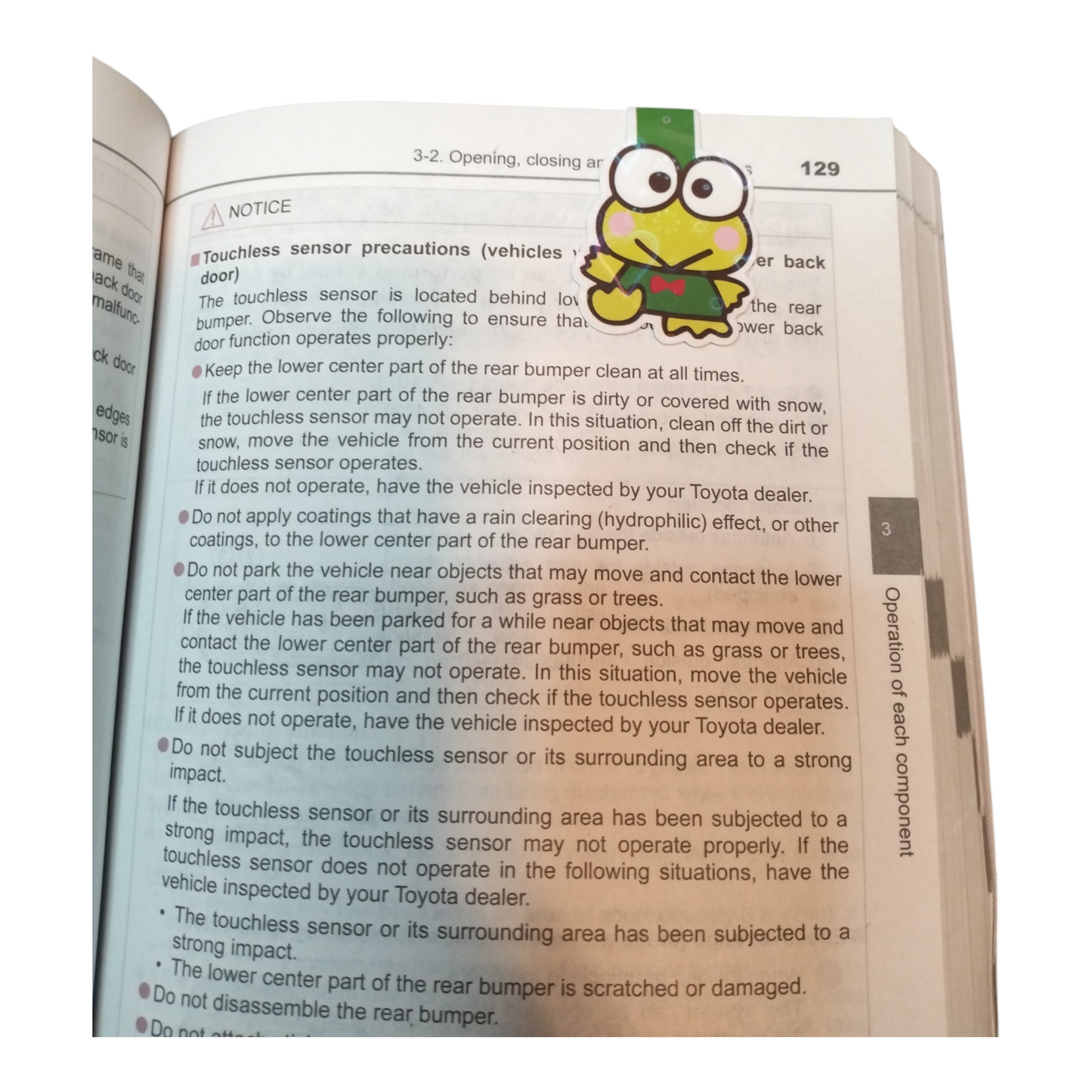 Keroppi Magnetic Bookmark