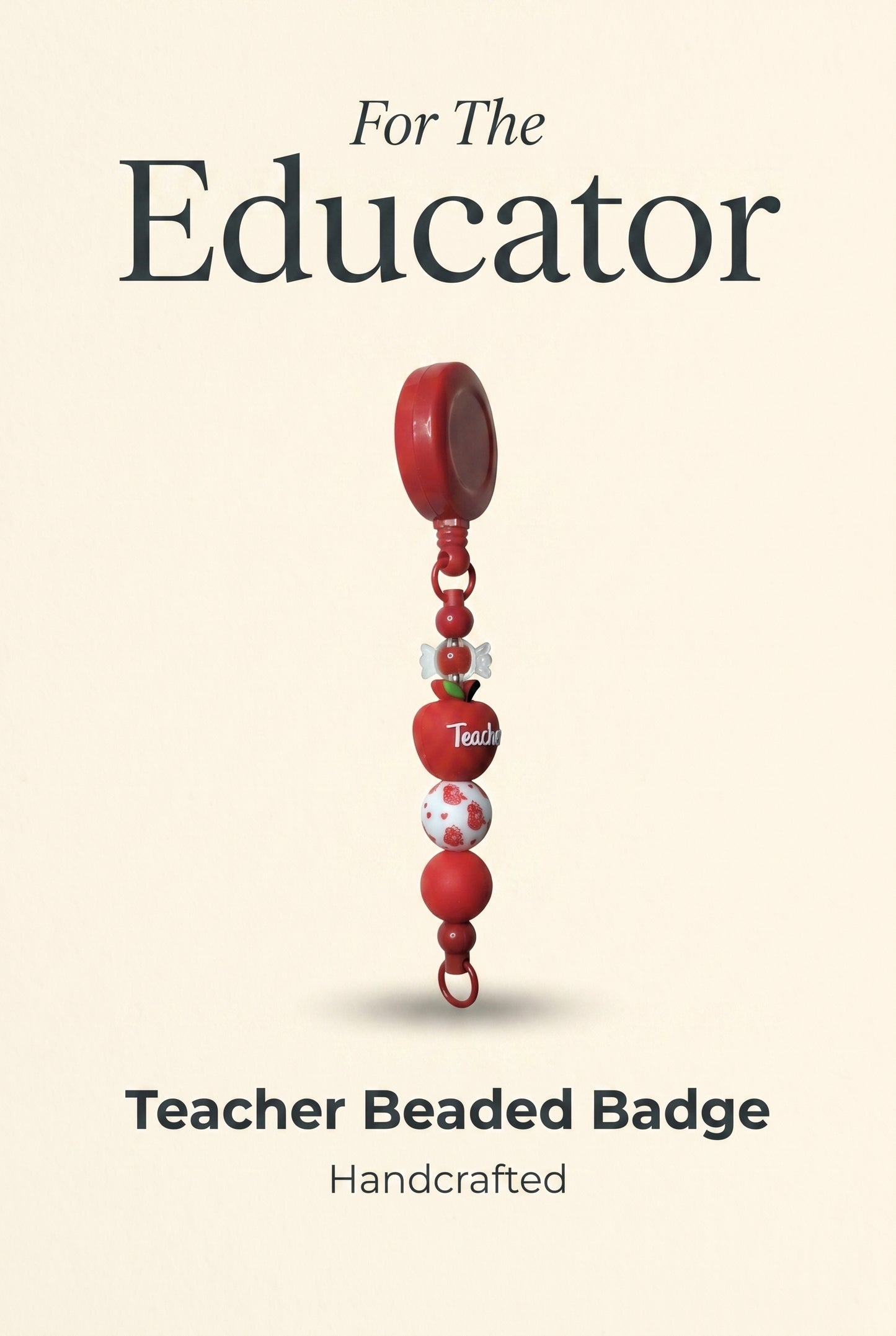 Teacher Beaded Badge