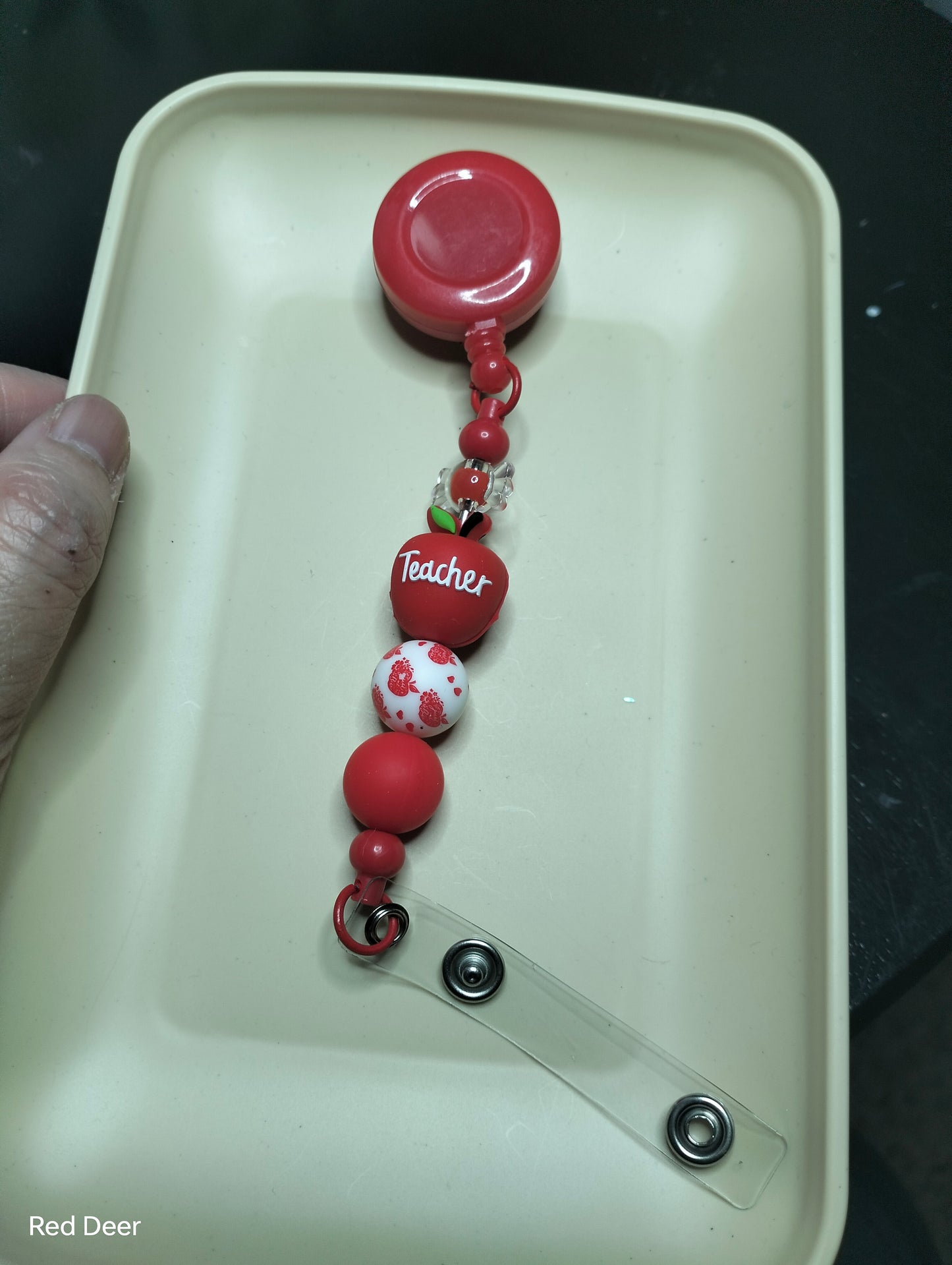 Teacher Beaded Badge